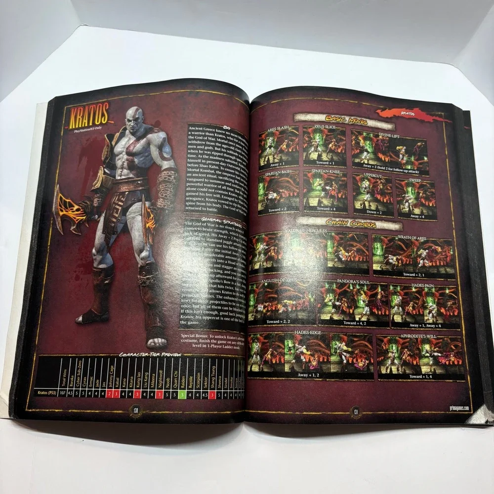 Strategy Guide Mortal Kombat Prima Official Game Guide Book 2011 PS3 XB